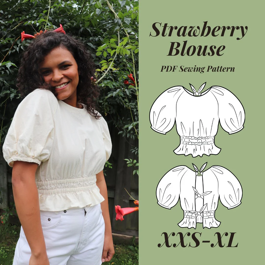 Strawberry Blouse PDF Pattern - Lydia Naomi - Image 2