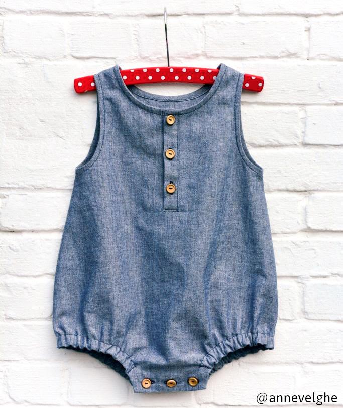 Sydney Romper Sewing Pattern - Baby 1M/24M - Ikatee - Image 7