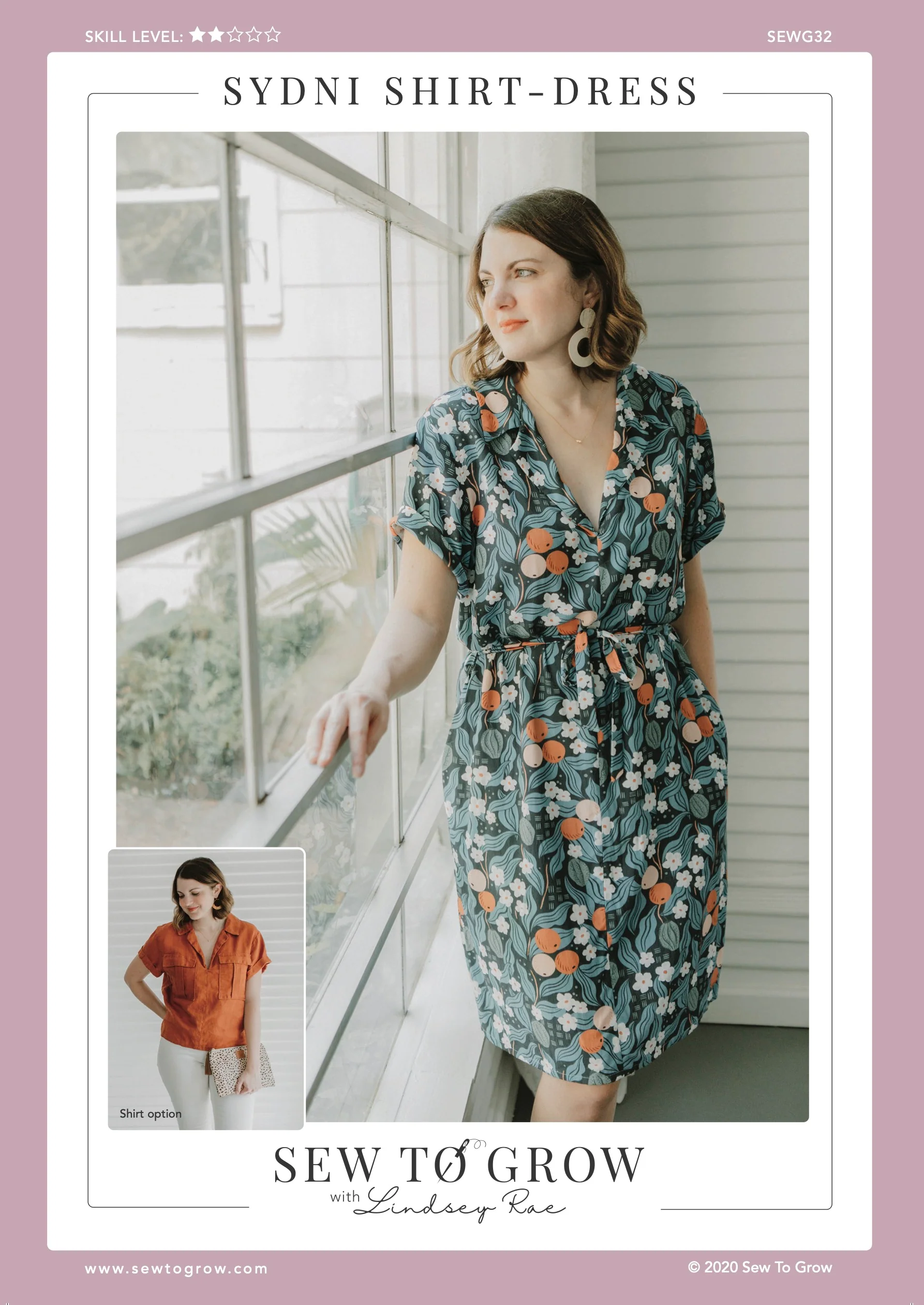 Sydni Shirt Dress - Paper Pattern - Sew to Grow - Image 58