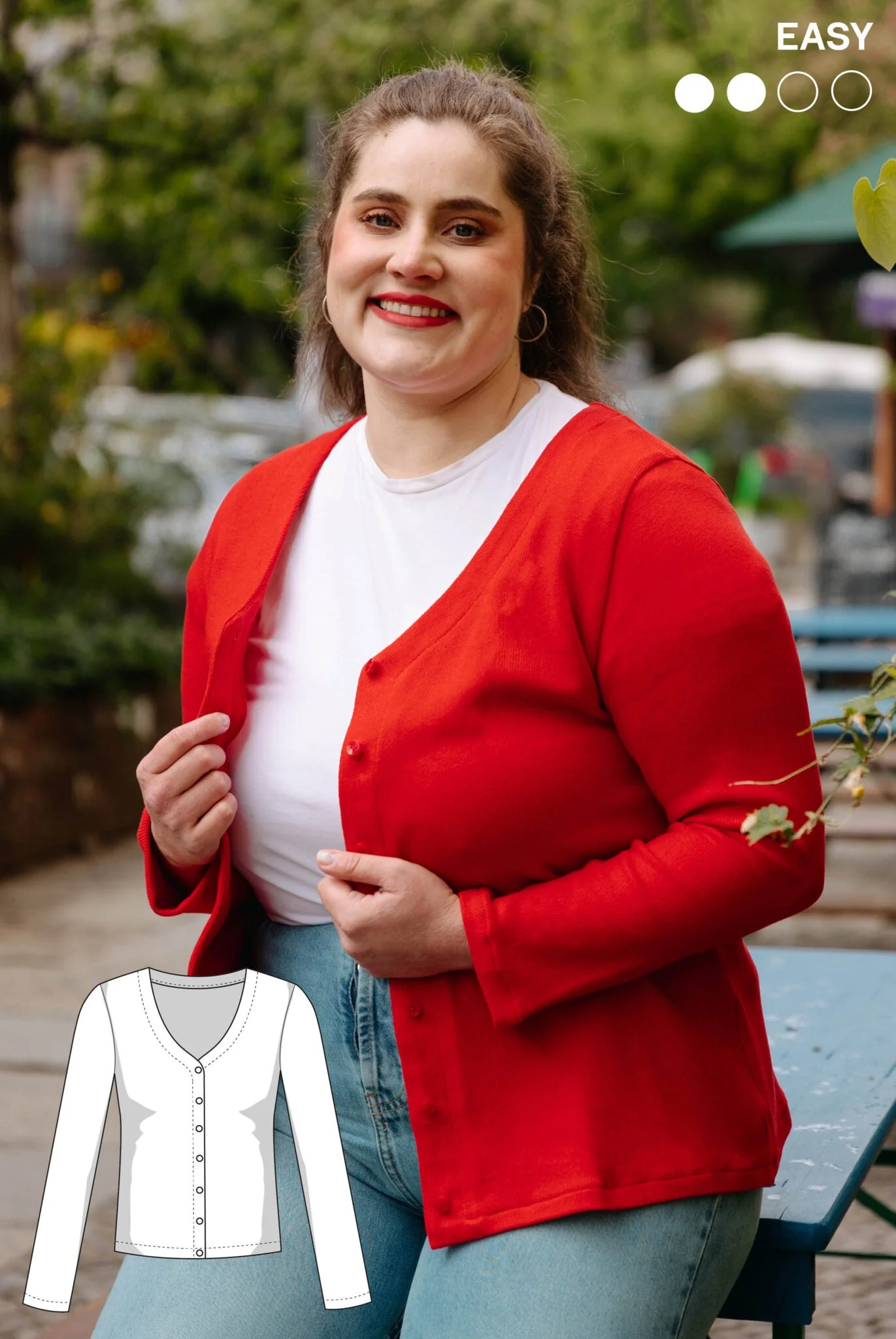 The Basic Cardigan - Paper Sewing Pattern - Juliana Martejevs