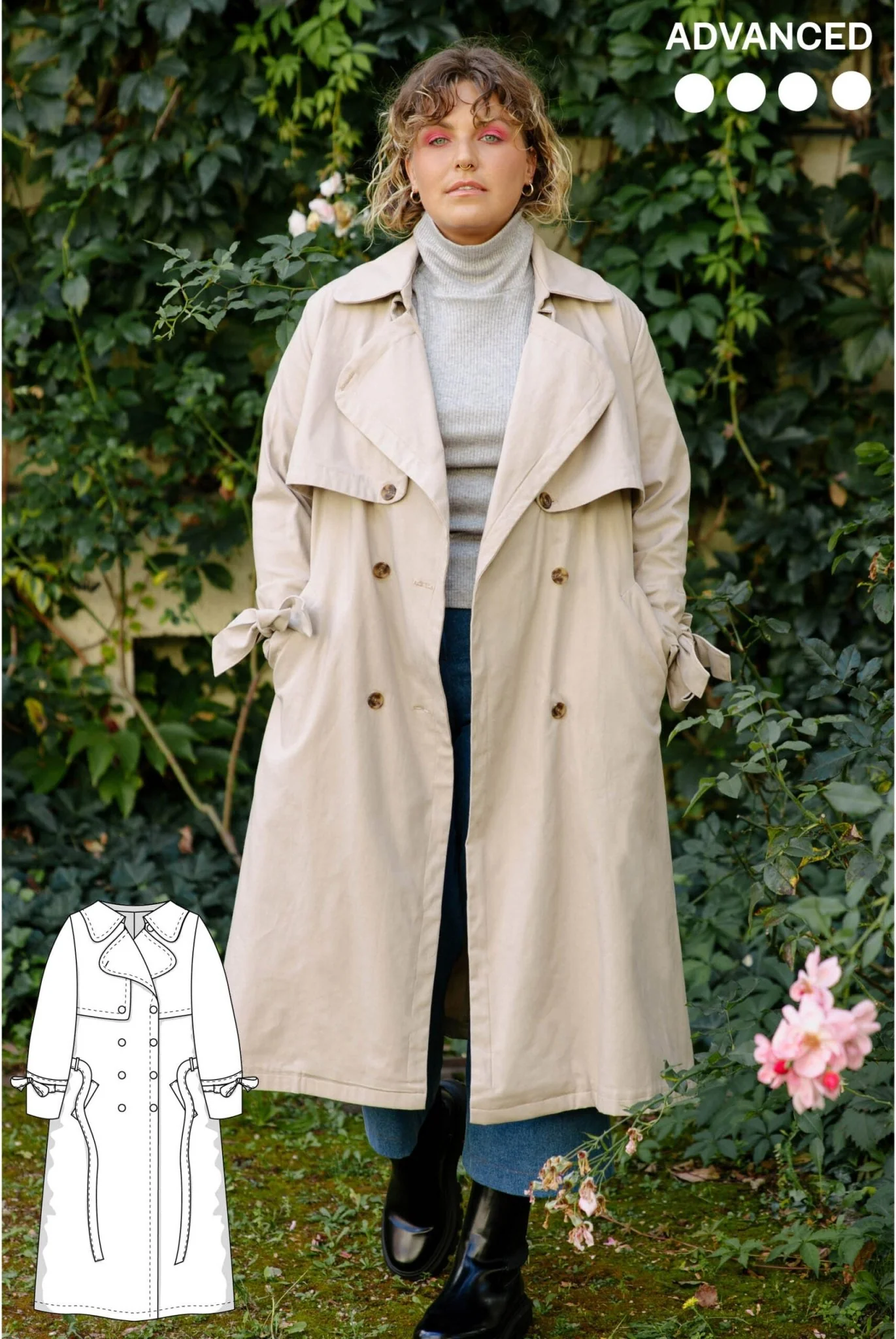 The Chloe Trenchcoat - Paper Sewing Pattern - Juliana Martejevs