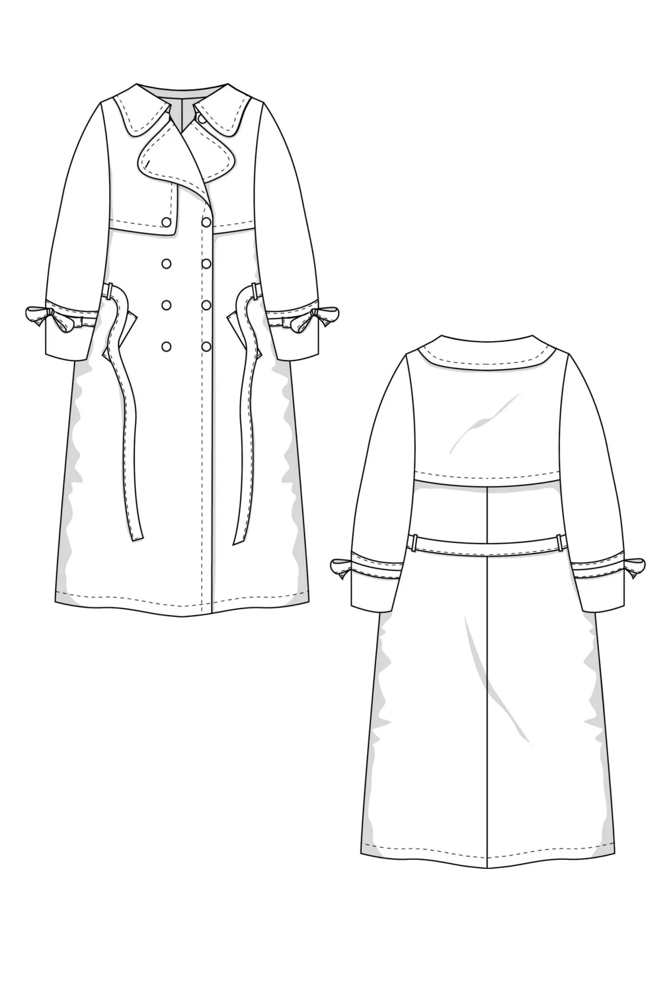 The Chloe Trenchcoat - Paper Sewing Pattern - Juliana Martejevs - Image 5