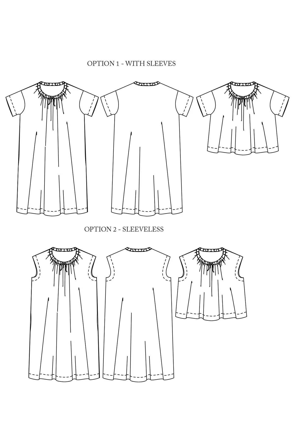 The Clover T-Shaped Dress or Top Pattern - Merchant & Mills - Image 11