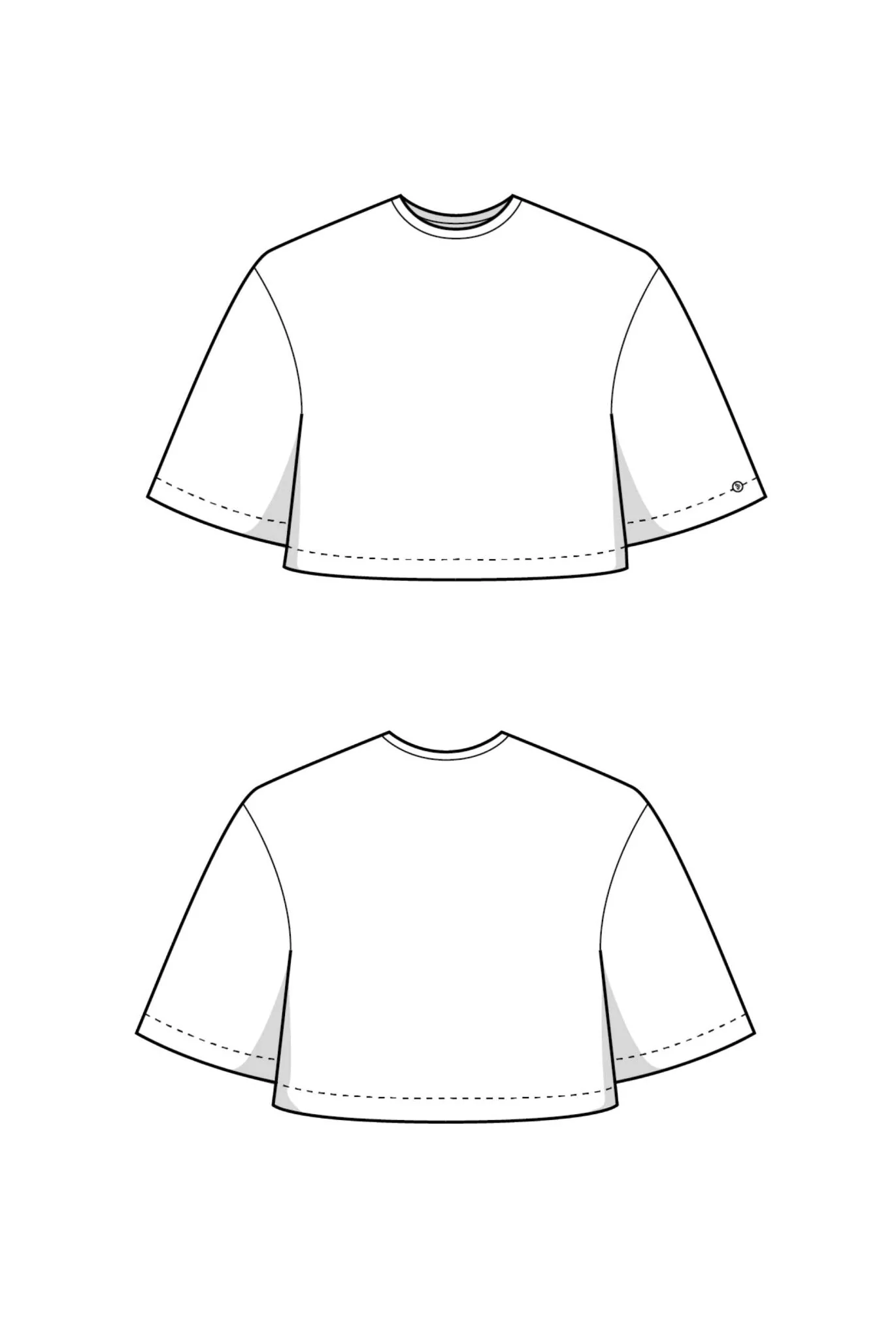 The Cropped T-Shirt - Paper Sewing Pattern - Juliana Martejevs - Image 5