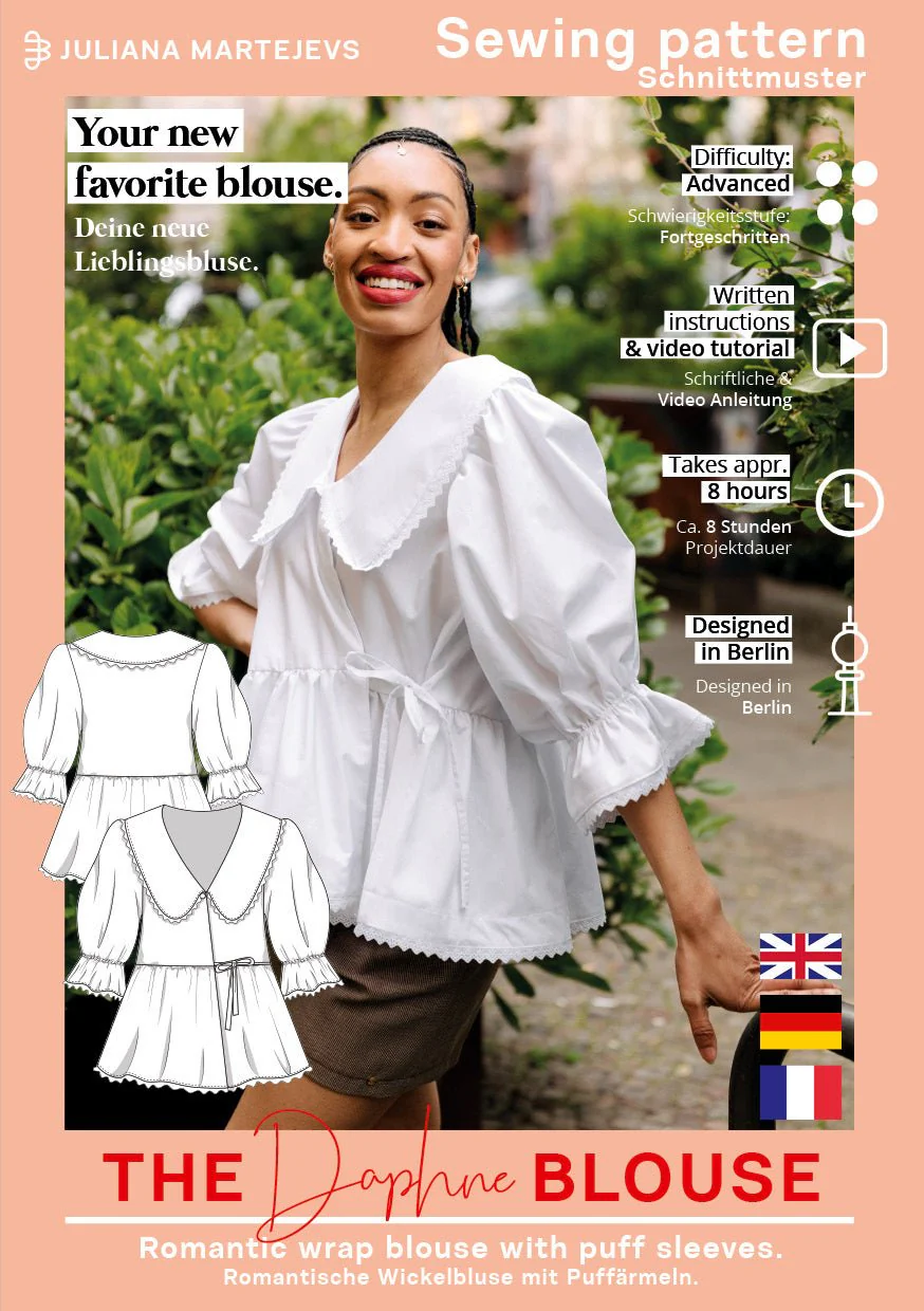 The Daphne Wrap Blouse - Paper Sewing Pattern - Juliana Martejevs - Image 5