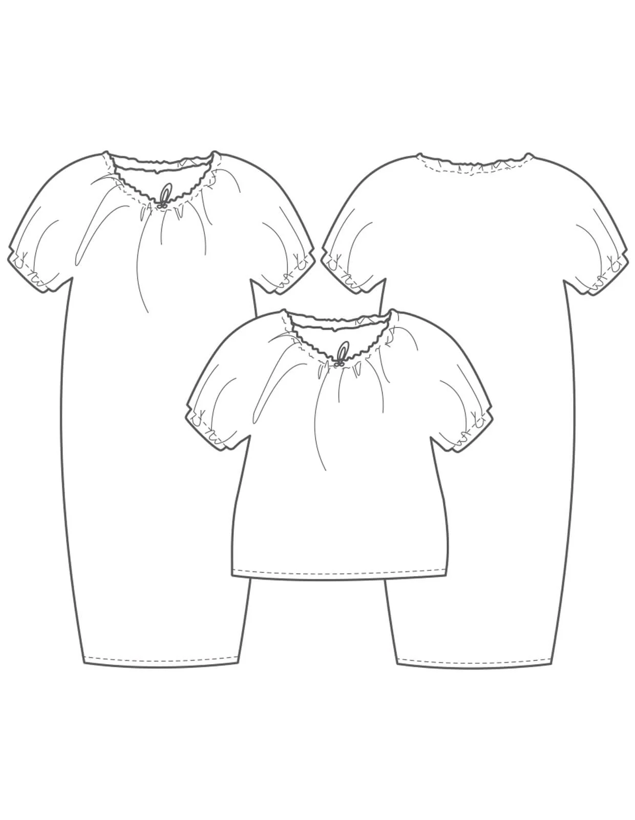 The Drawstring-Neck Dress and Top - PDF Pattern - The Makers Atelier - Image 6