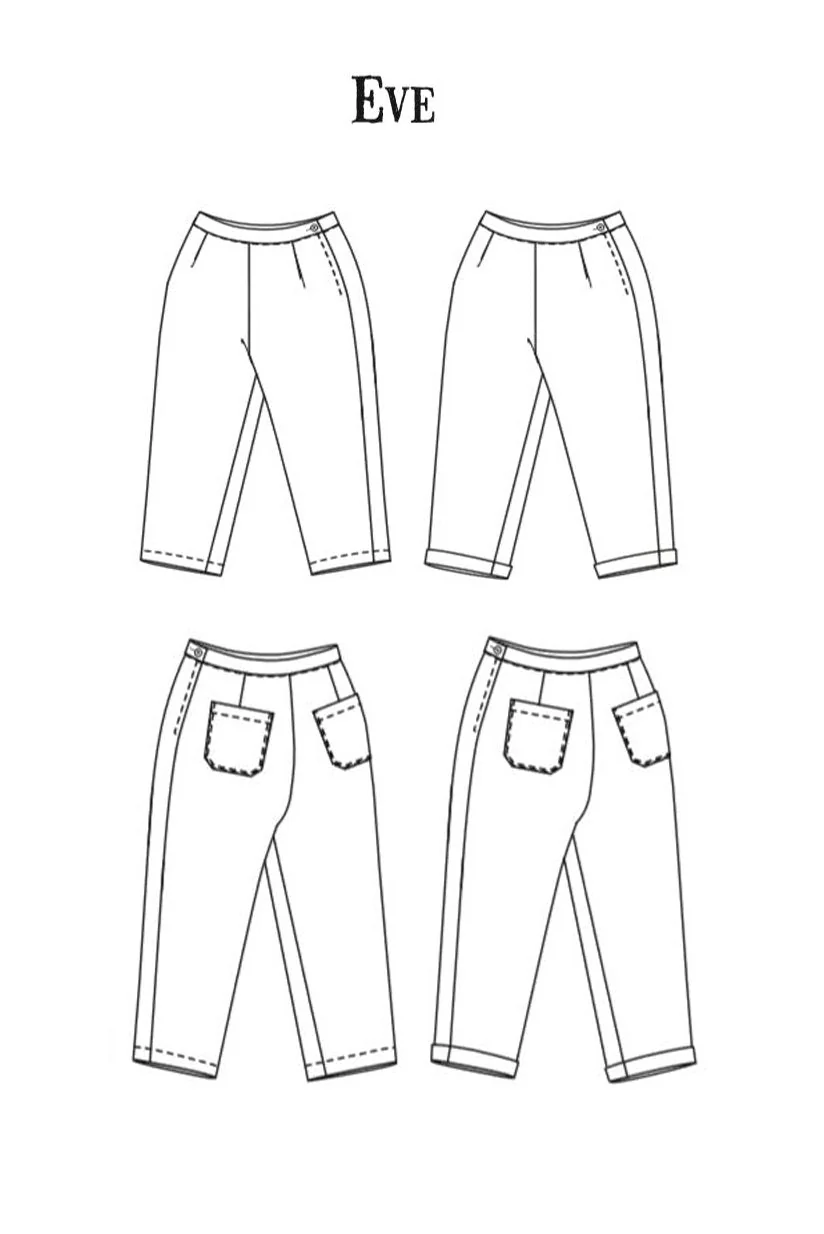 The Eve Trouser Womens Pattern - Merchant & Mills - Image 4