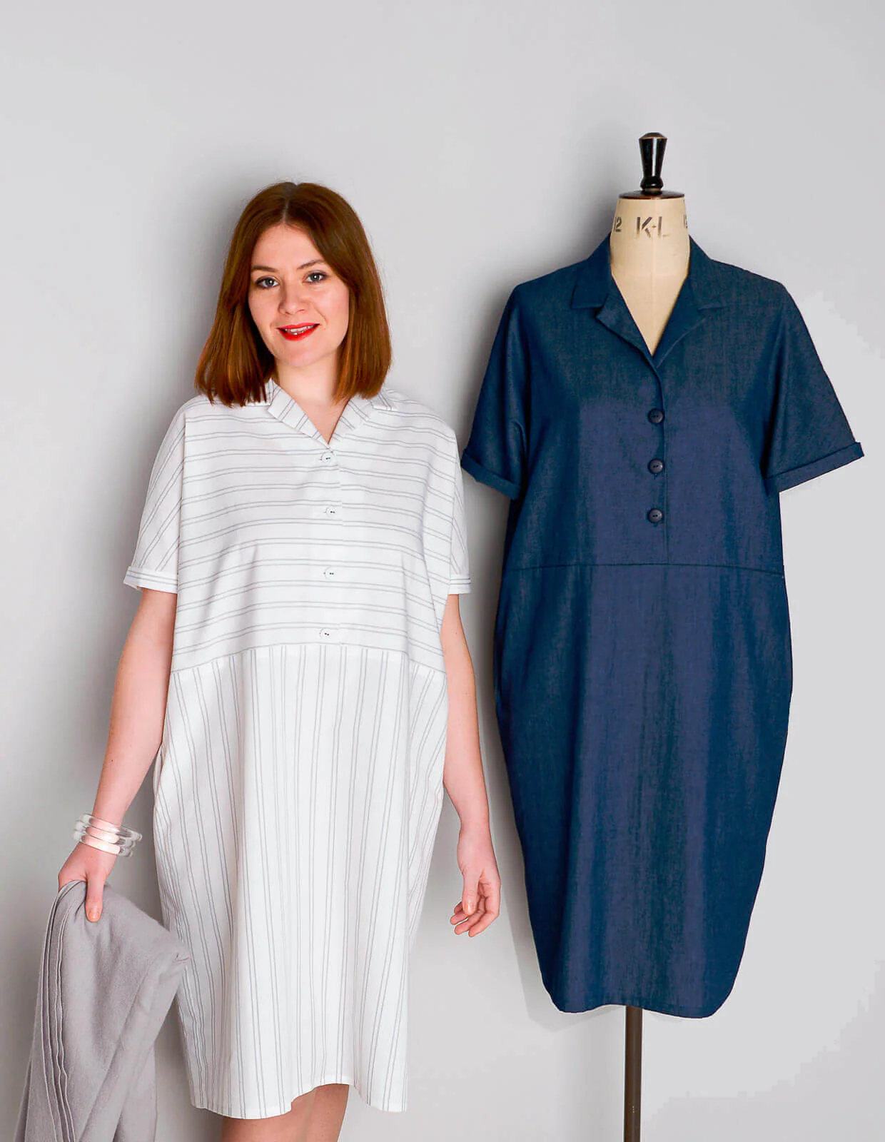 The Flip Collar Shirt Dress - PDF Pattern - The Makers Atelier