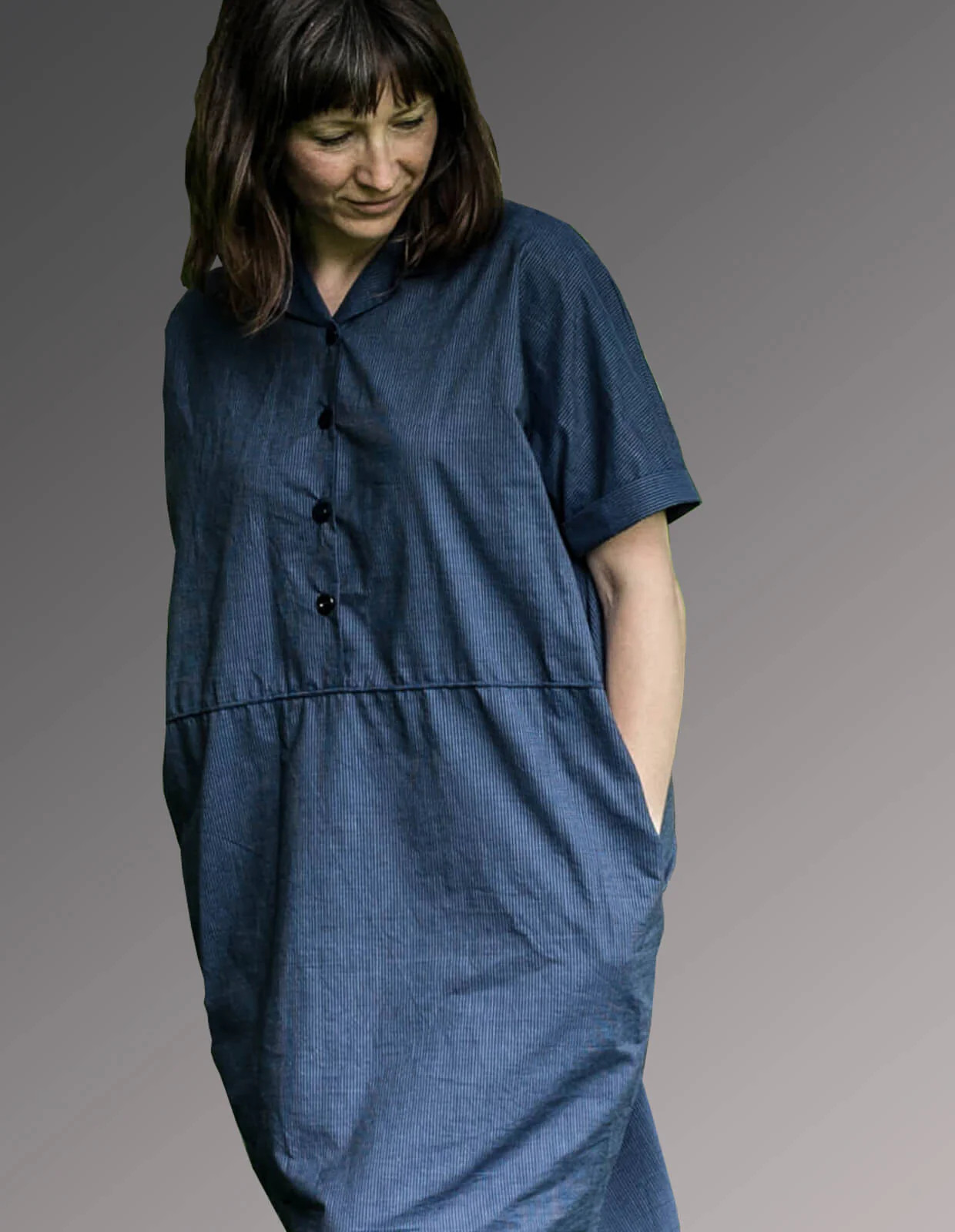 The Flip Collar Shirt Dress - PDF Pattern - The Makers Atelier - Image 2