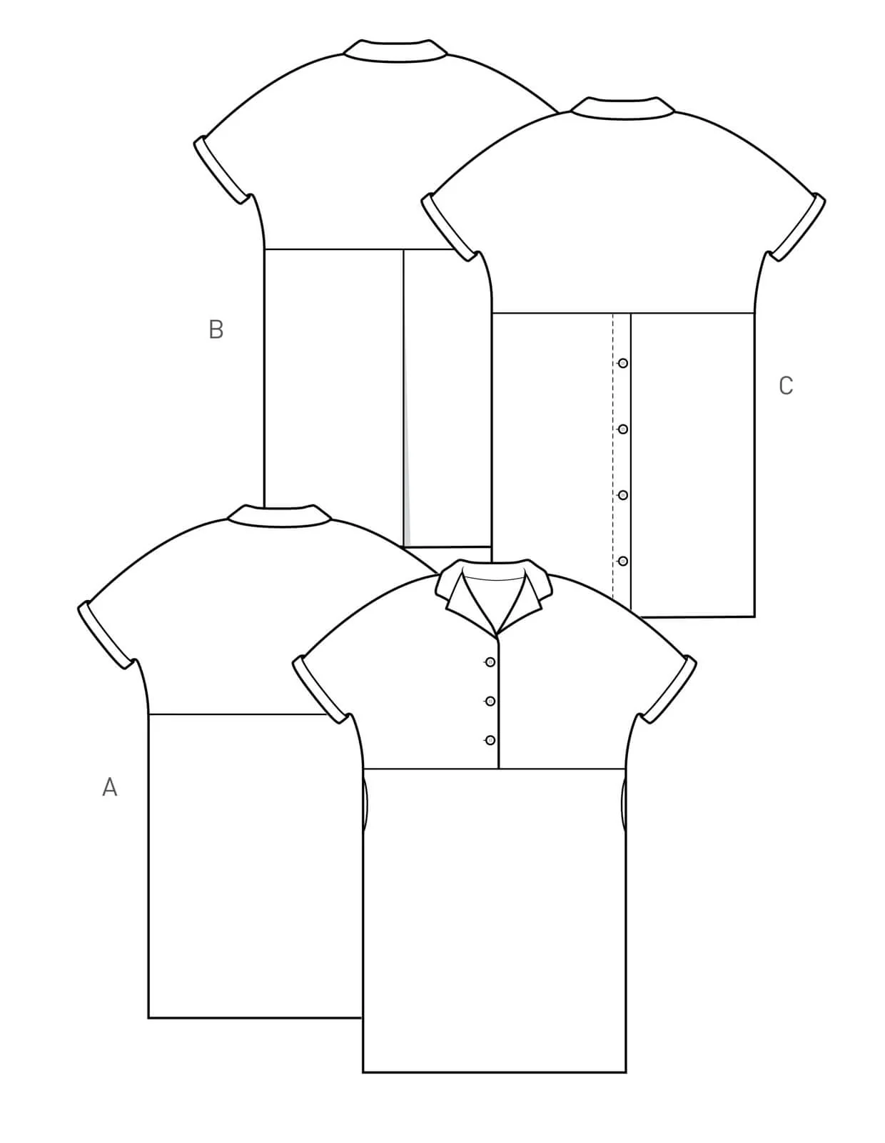 The Flip Collar Shirt Dress - PDF Pattern - The Makers Atelier - Image 5