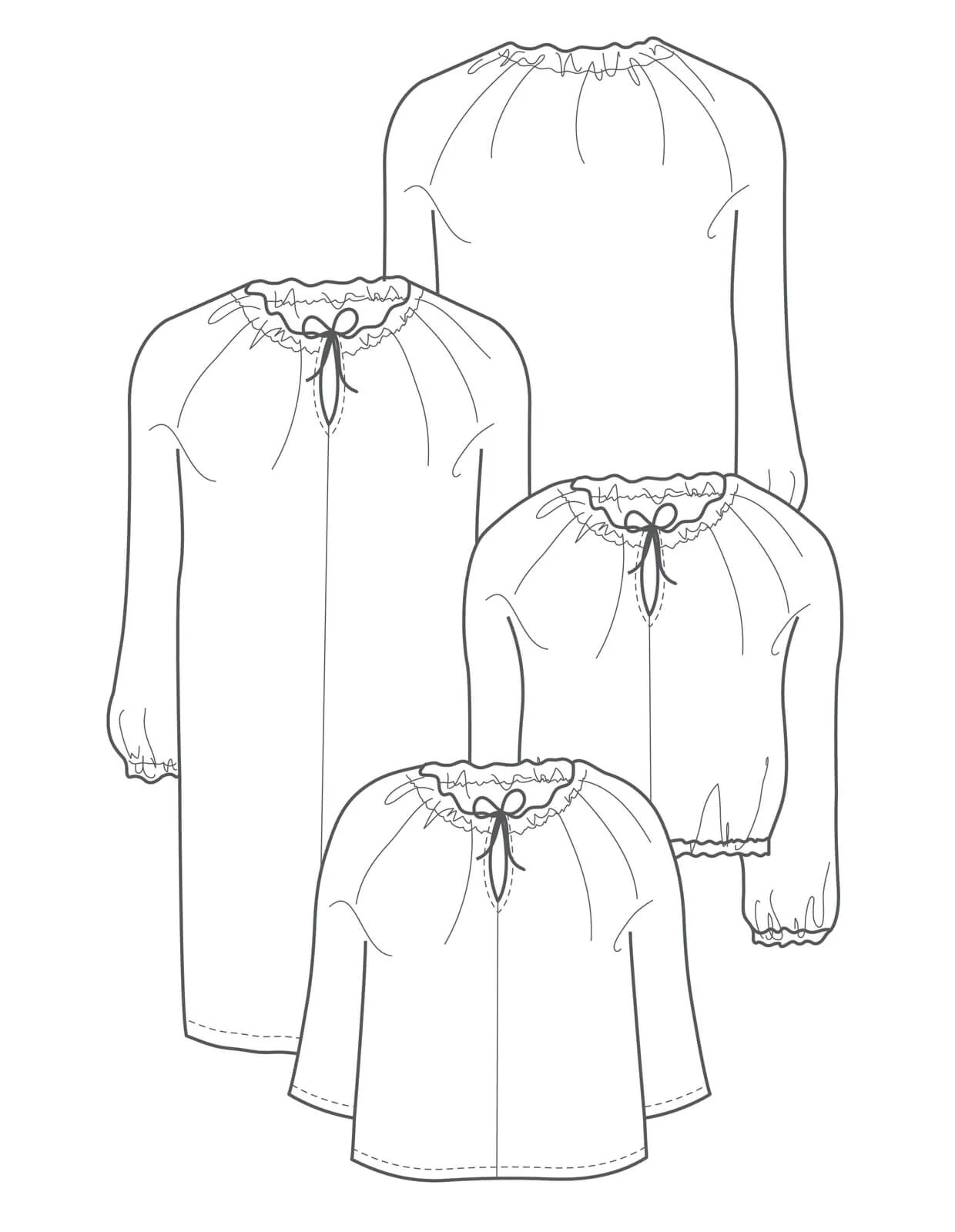 The Gathered Neck Dress and Blouse - PDF Pattern - The Makers Atelier - Image 9