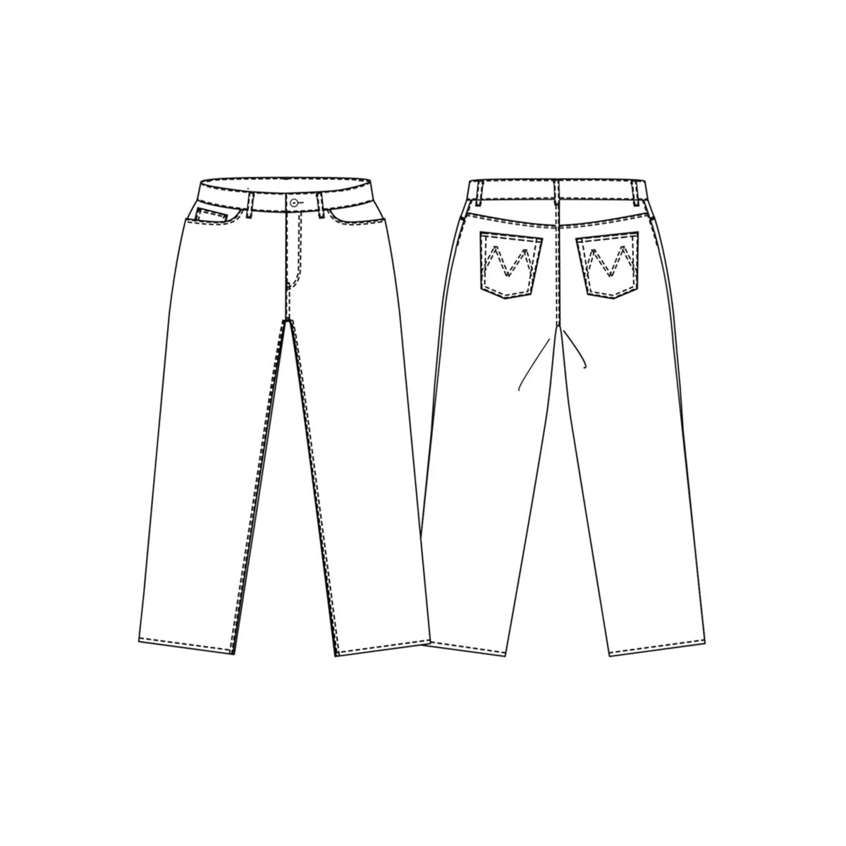 The Heroine Jeans Womens PDF Pattern - Merchant & Mills - Image 3