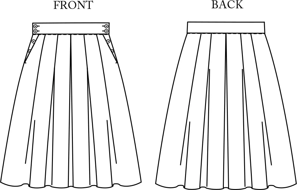 The Shepherd (Pleated A-Line Skirt) Womens PDF Pattern - Merchant & Mills - Image 10