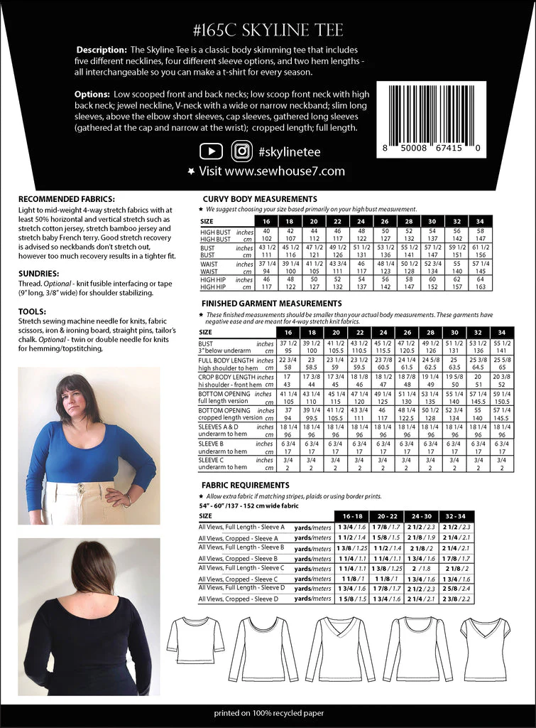 The Skyline Tee Sewing Pattern - Sew House Seven - Image 37