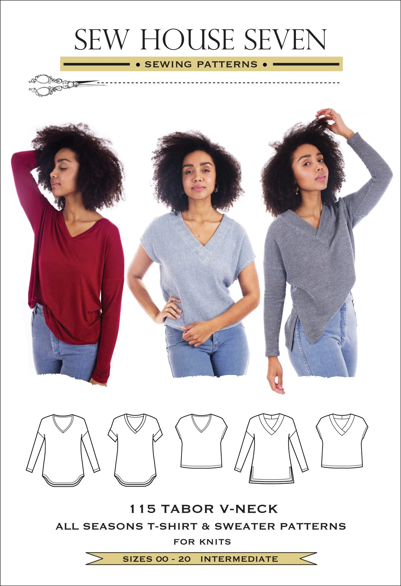 The Tabor V-Neck Sewing Pattern - Sew House Seven - Image 2