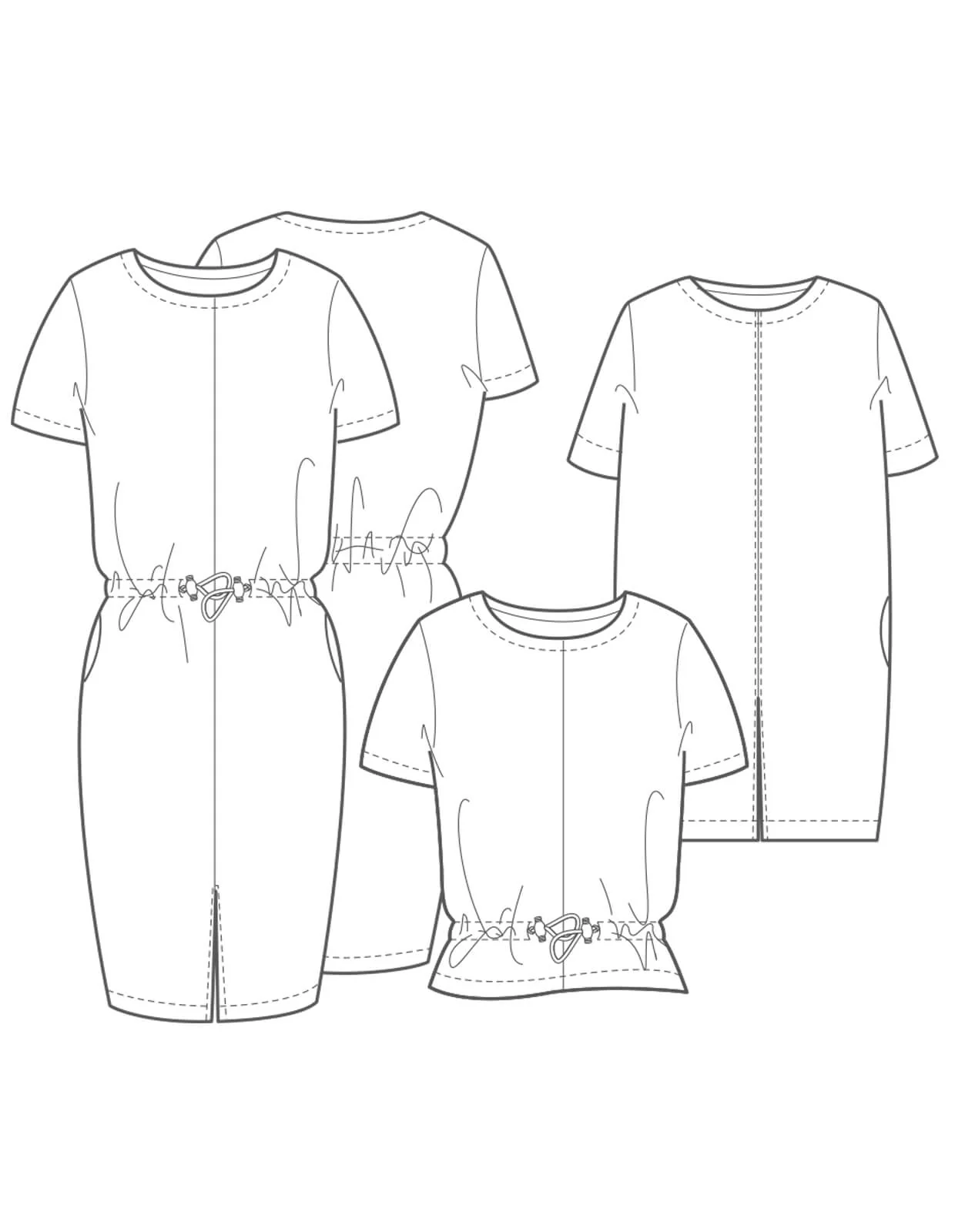 The Utility Dress, Tunic and Top - PDF Pattern - The Makers Atelier - Image 6