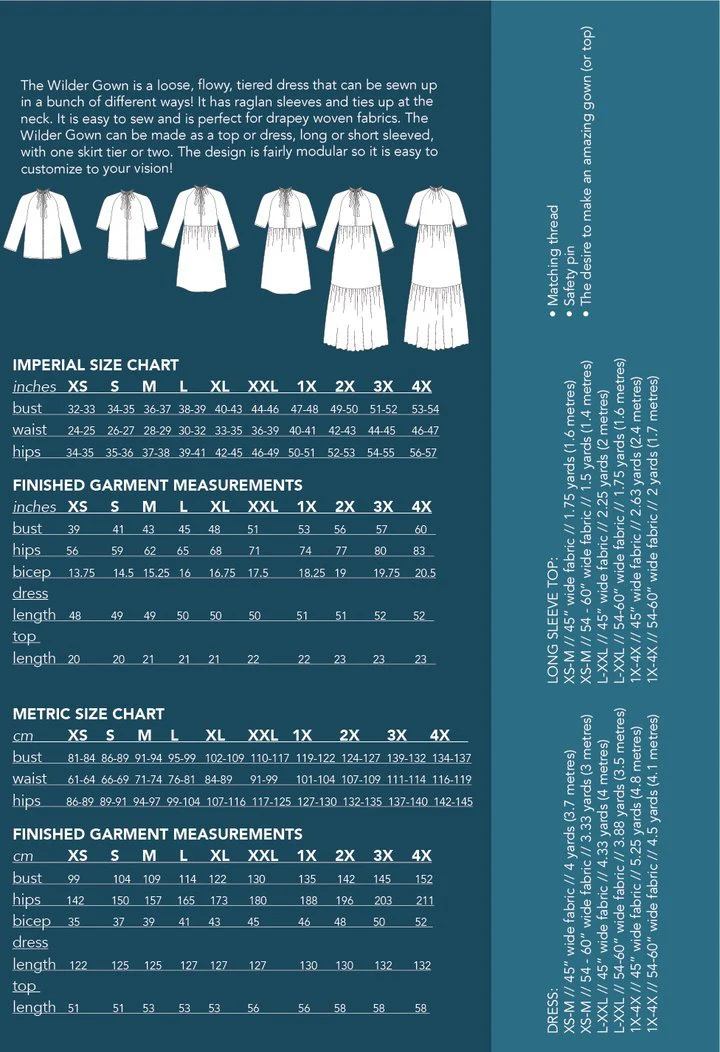 The Wilder Gown Pattern - Friday Pattern Company - Image 5
