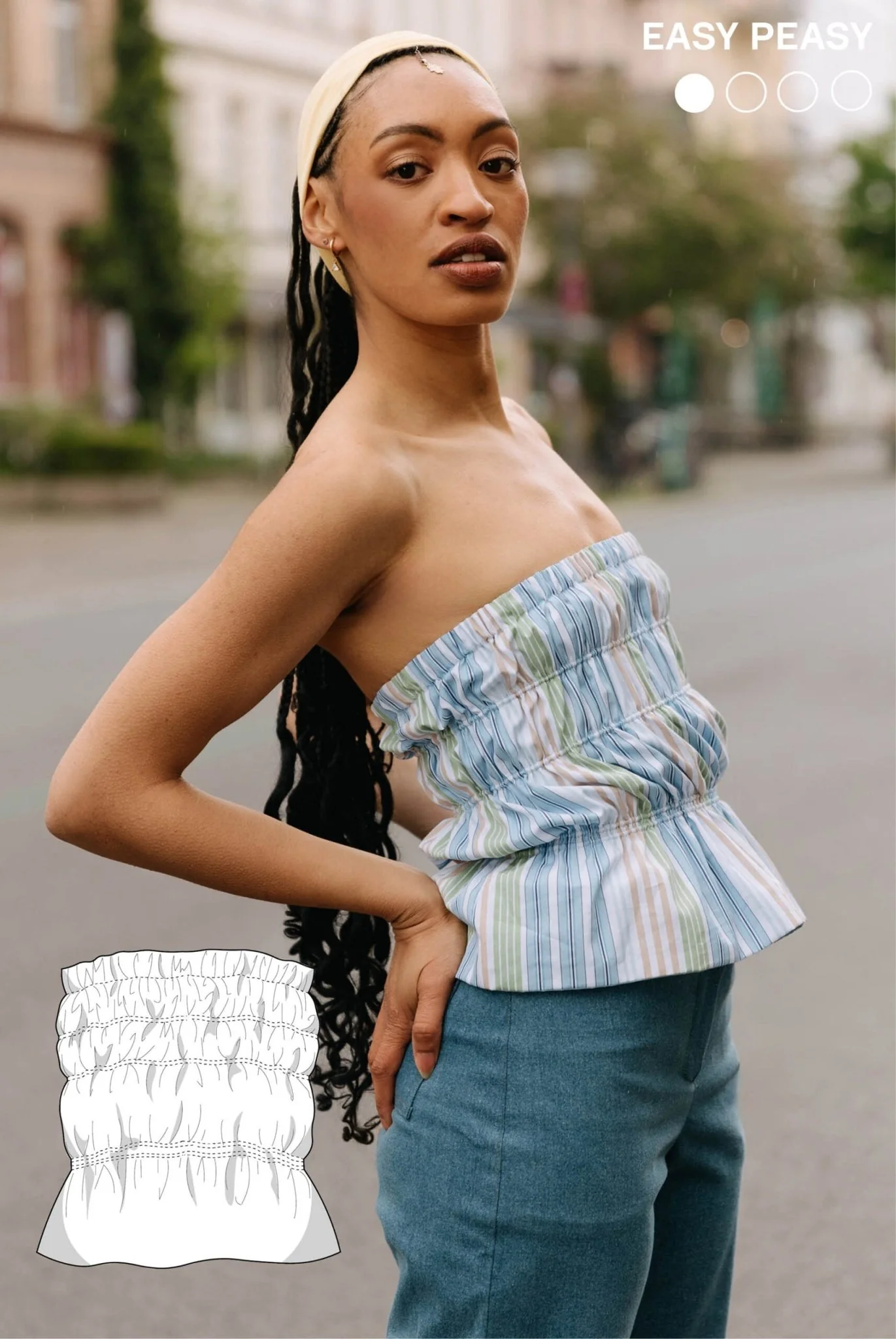 The Zola Tube Top - Paper Sewing Pattern - Juliana Martejevs