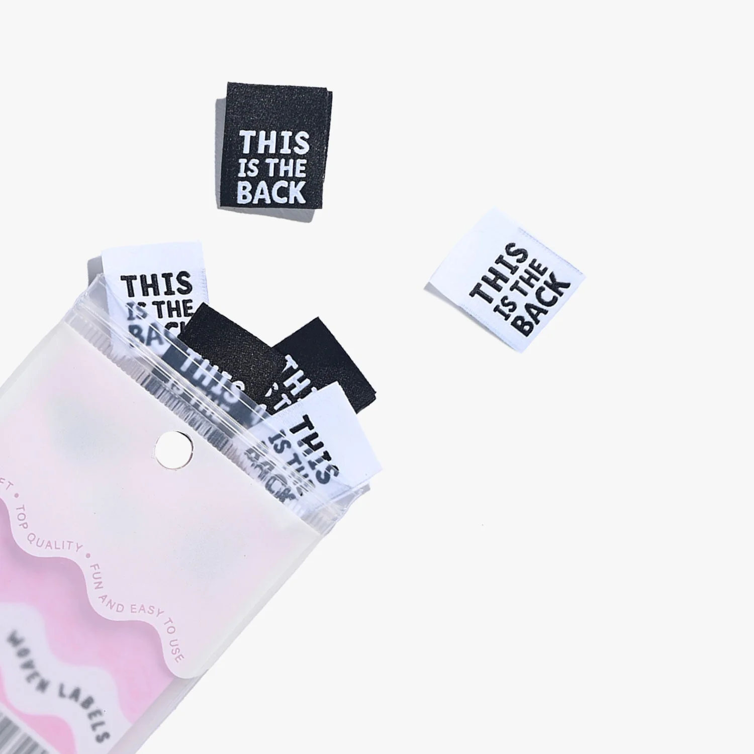 "THIS IS THE BACK" v.2 Woven Label Pack - Kylie And The Machine - Image 2