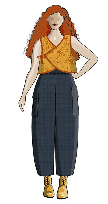 Tie Bolero - Paper Sewing Pattern - Sew Different - Image 2