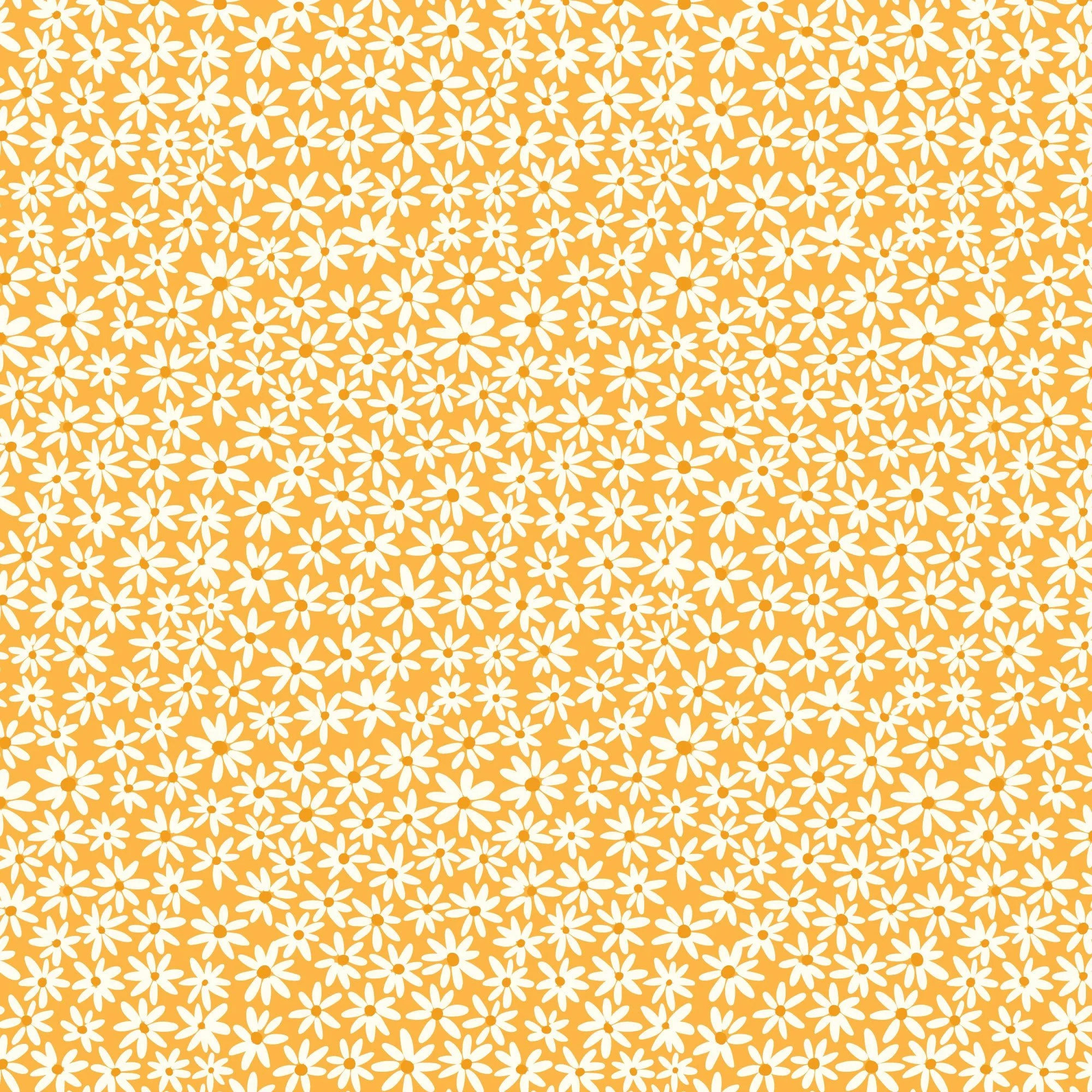 Tiny Daisies - Yellow - Bohemian Paradise - Maria Galybina - Cloud 9 Fabrics - Poplin - Image 3