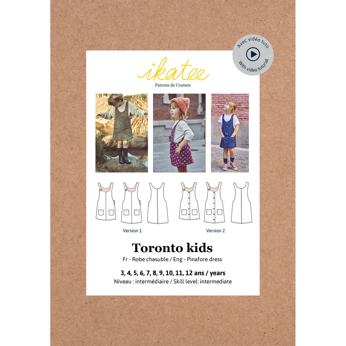 Toronto Dress Sewing Pattern - Kids 3/12Y  - Ikatee - Image 2