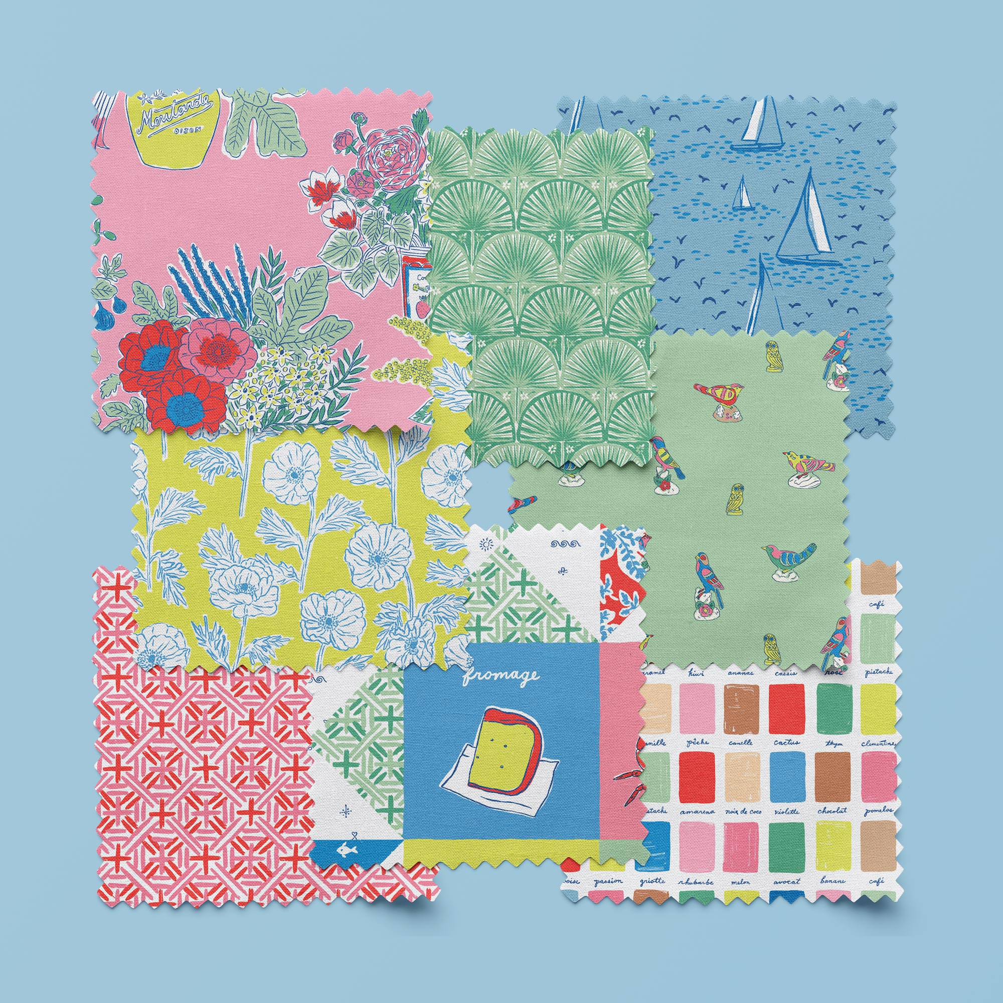 Cafe Weave - Red/Pink - Nice Nice - Emily Taylor - Cloud 9 Fabrics - Poplin - Image 4