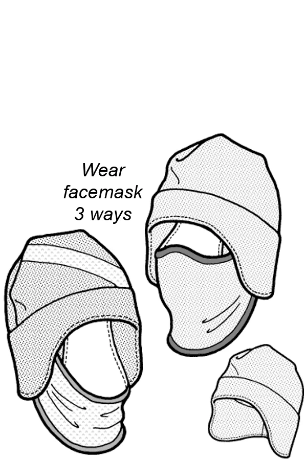 Tuck-Away Balaclava PDF Pattern - 550 - The Green Pepper Patterns - Image 3