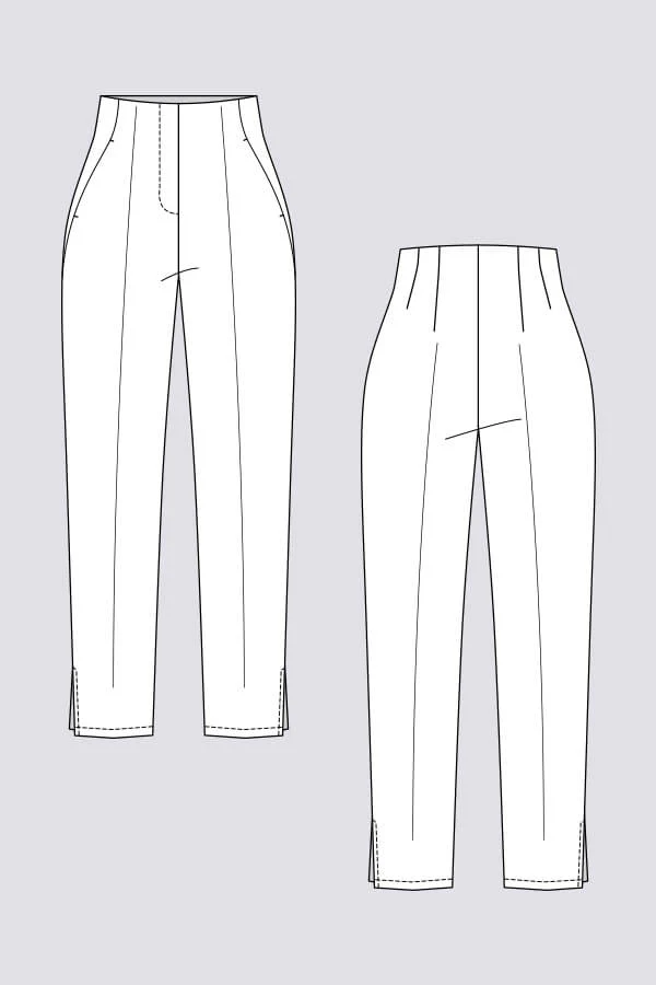 Tyyni Cigarette Trousers - Named Clothing - Sewing Pattern - Image 6