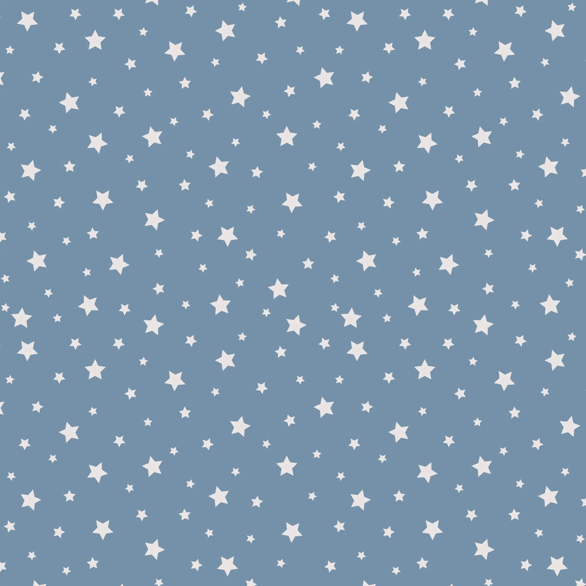 Under The Same Stars - Blue - Backwoods and Boots - Softly Studio - Cloud 9 Fabrics - Poplin - Image 3