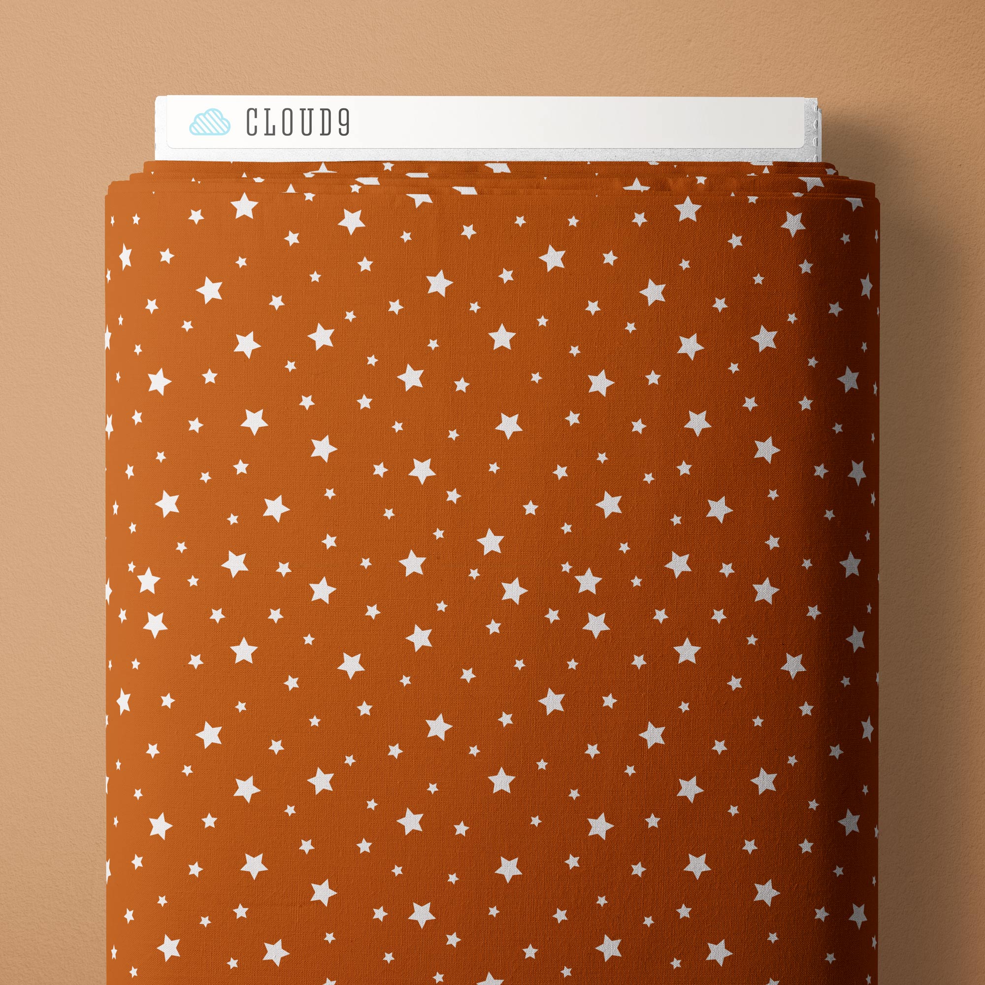 Under The Same Stars - Rust - Backwoods and Boots - Softly Studio - Cloud 9 Fabrics - Poplin