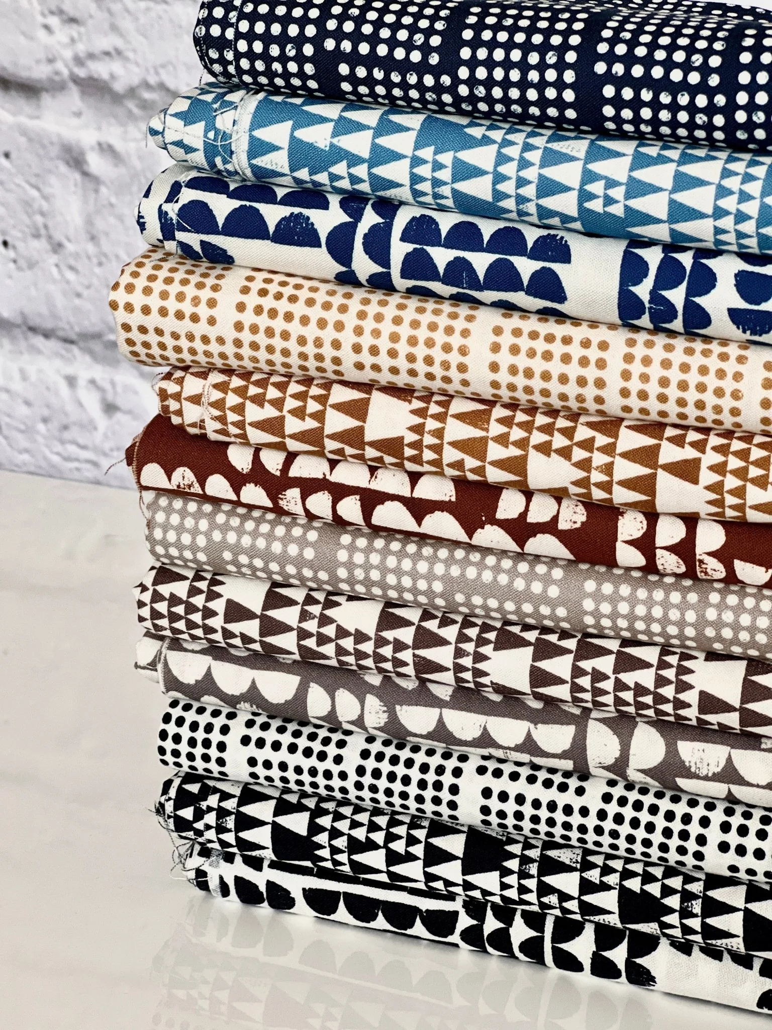 Upwards - Brown - Imprint - Eloise Renouf - Cloud 9 Fabrics - Poplin - Image 11