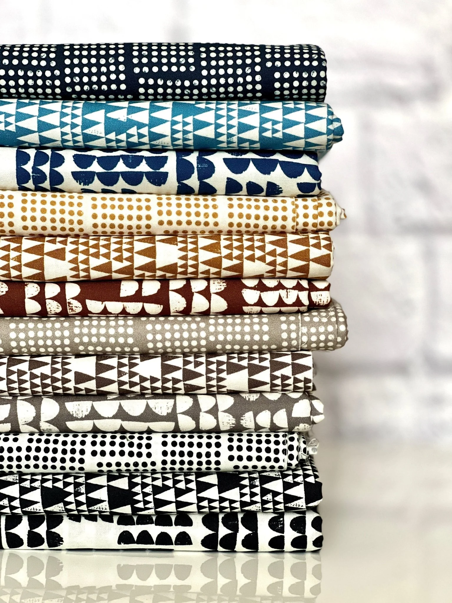 Upwards - Brown - Imprint - Eloise Renouf - Cloud 9 Fabrics - Poplin - Image 8