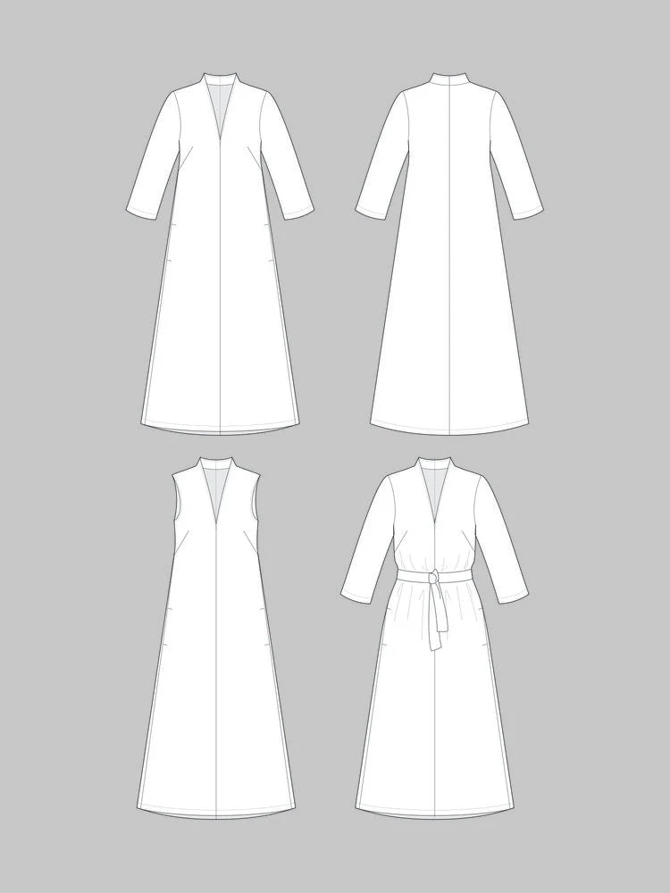 V-Neck Dress Pattern - The Assembly Line - XS2XL - Image 9