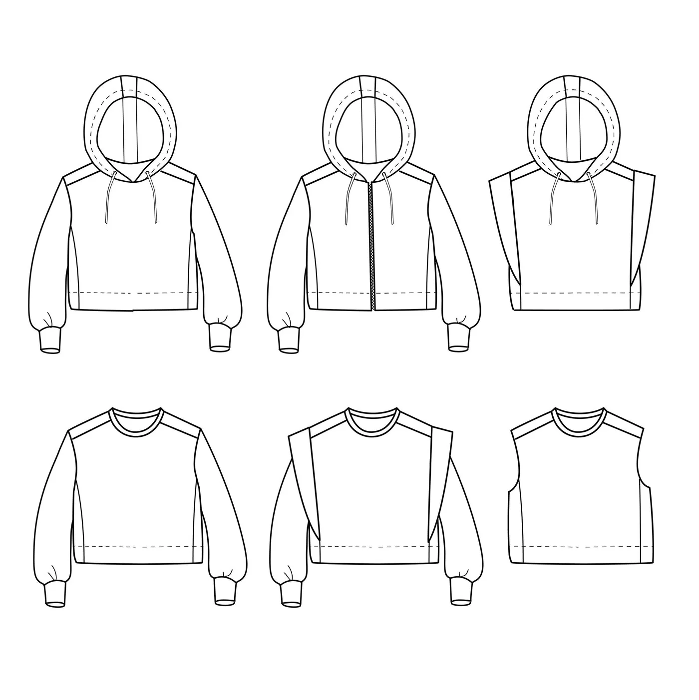Vancouver Sweatshirt Mum Sewing Pattern - Ladies 34/52 - Ikatee - Image 4