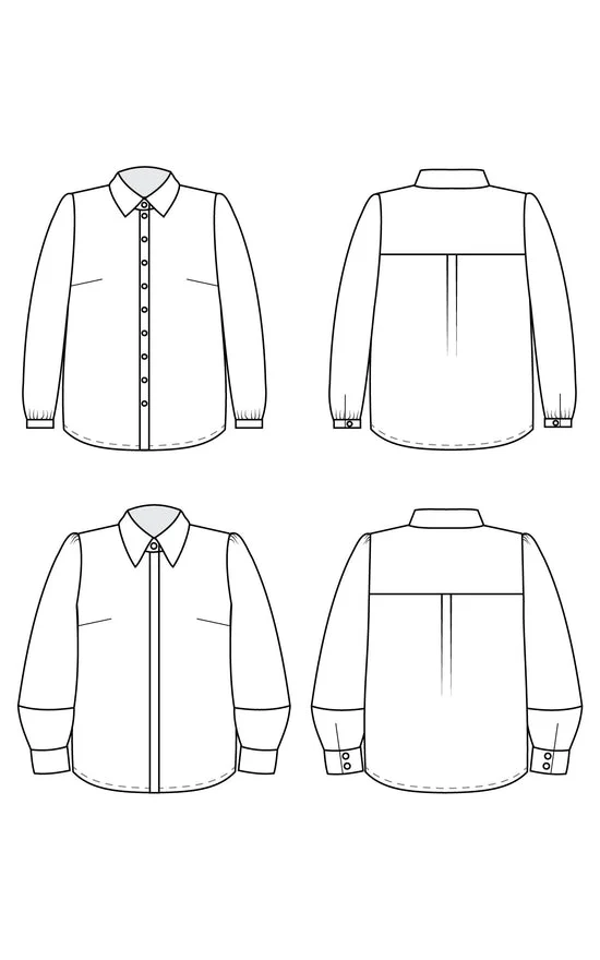 Vernon Shirt Paper Pattern - Cashmerette - Image 7