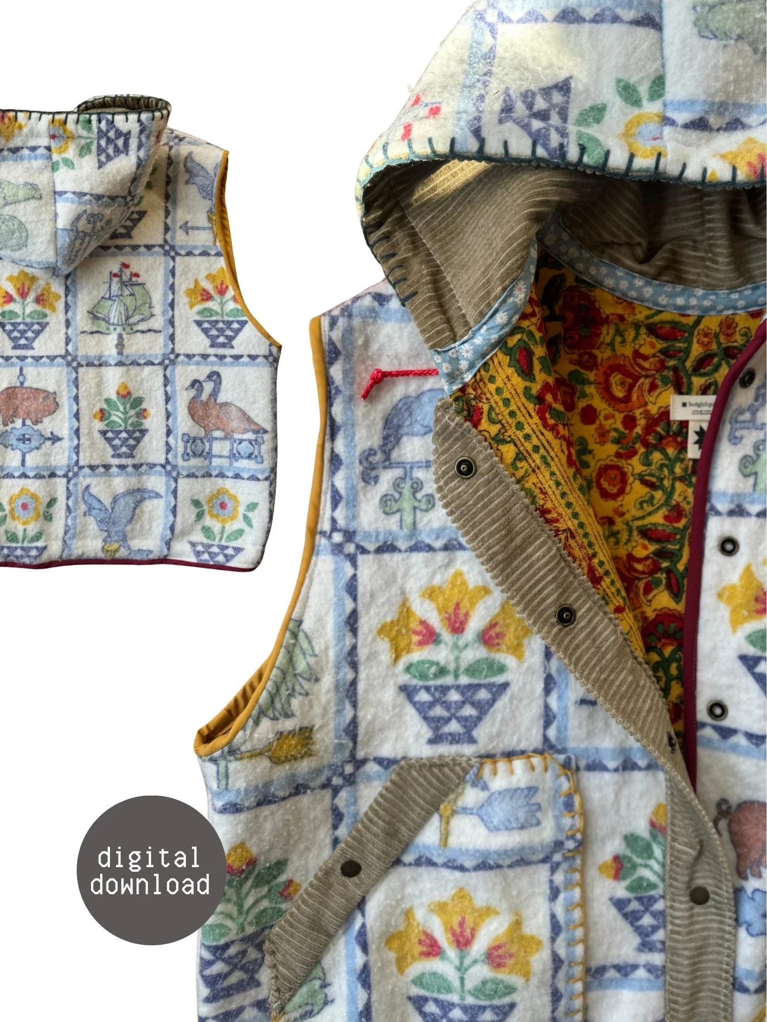 Vest - PDF Pattern - Hot Girl Quilting - Image 5
