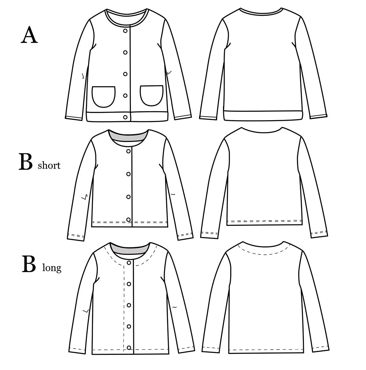 Vic Cardigan Sewing Pattern - Unisex 3/12Y - Ikatee - Image 17