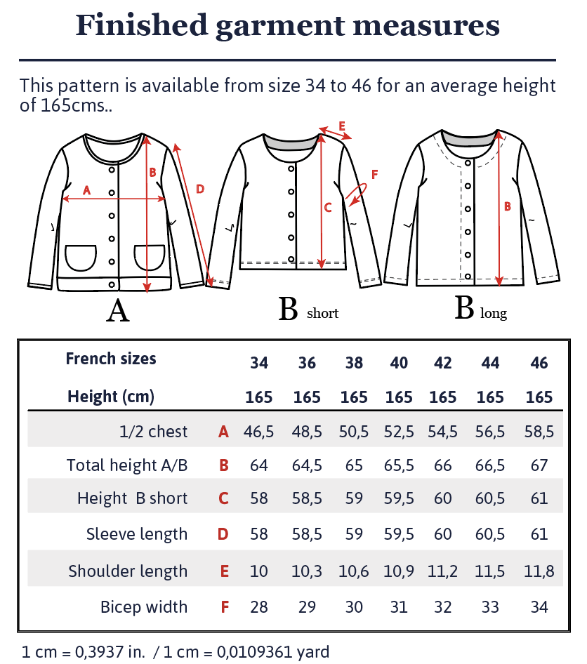 Vic Mum Cardigan Sewing Pattern - Ladies 34/46 - Ikatee - Image 18