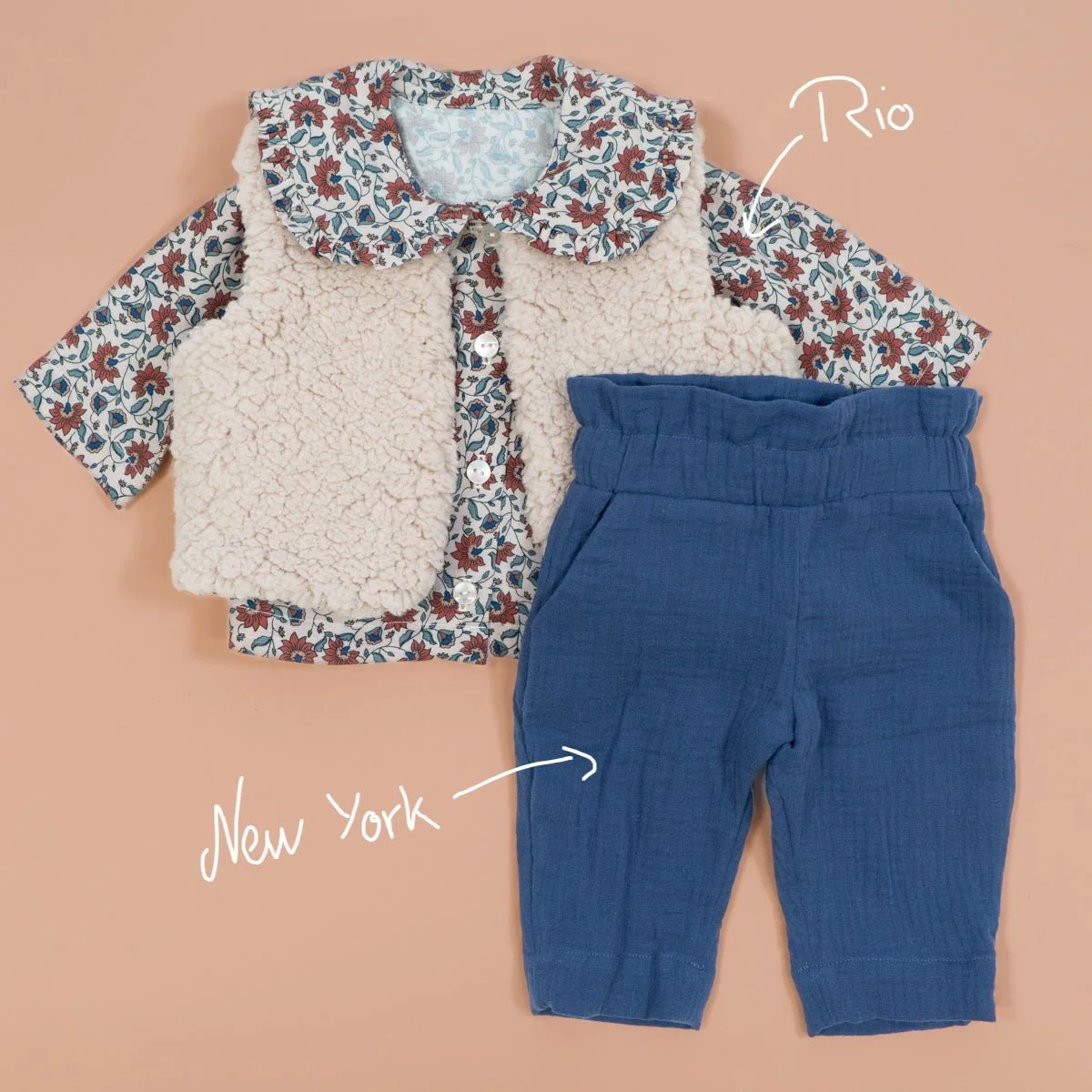 Vienne Vest Sewing Pattern - Baby 1M/4Y - Ikatee - Image 9