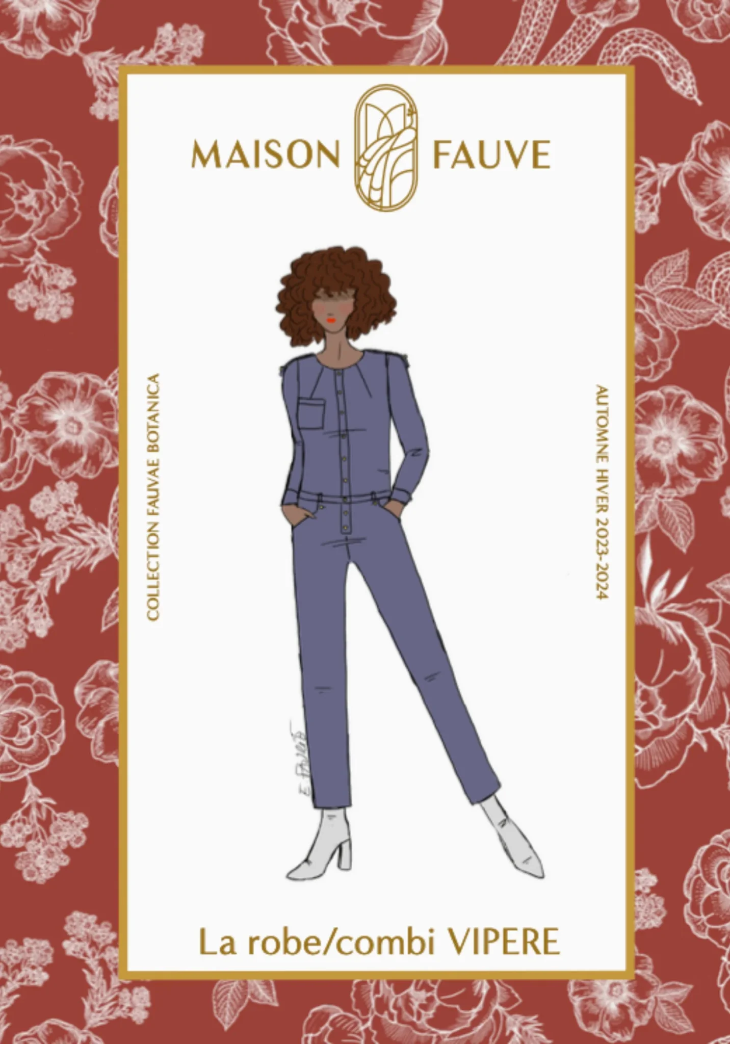 Vipère Jumpsuit Paper Sewing Pattern - Maison Fauve