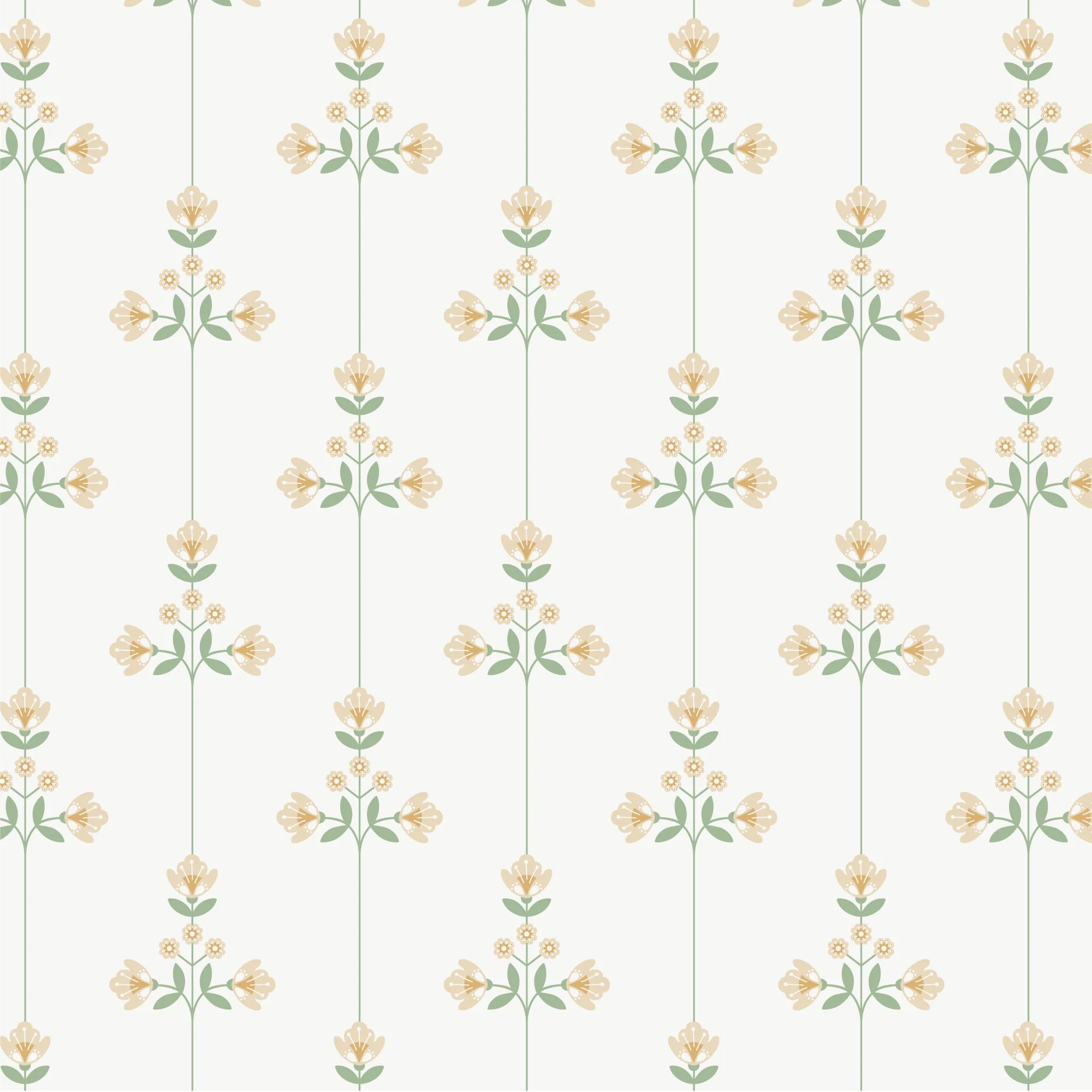 Vivienne - Tan/Turquoise - Vintage Charm - Dots & Glory - Cloud 9 Fabrics - Poplin - Image 3