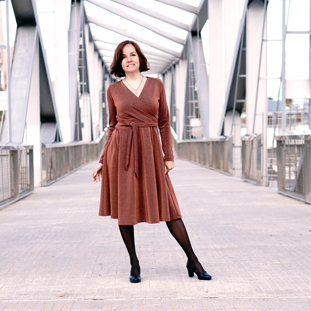 Wanda Wrap Dress Womens Paper Pattern - Wardrobe by Me - Image 3