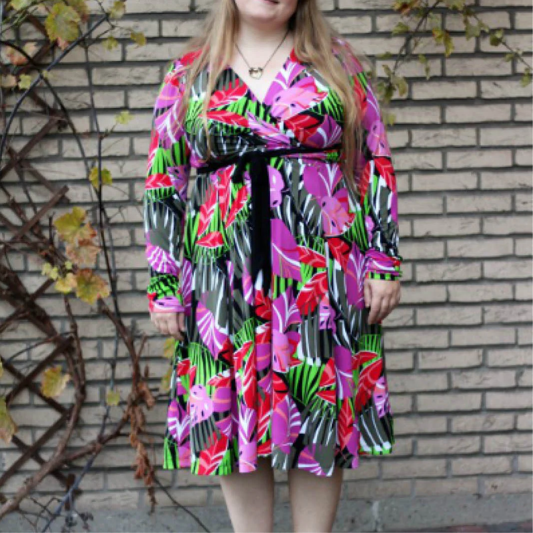 Wanda Wrap Dress Womens Paper Pattern - Wardrobe by Me - Image 4