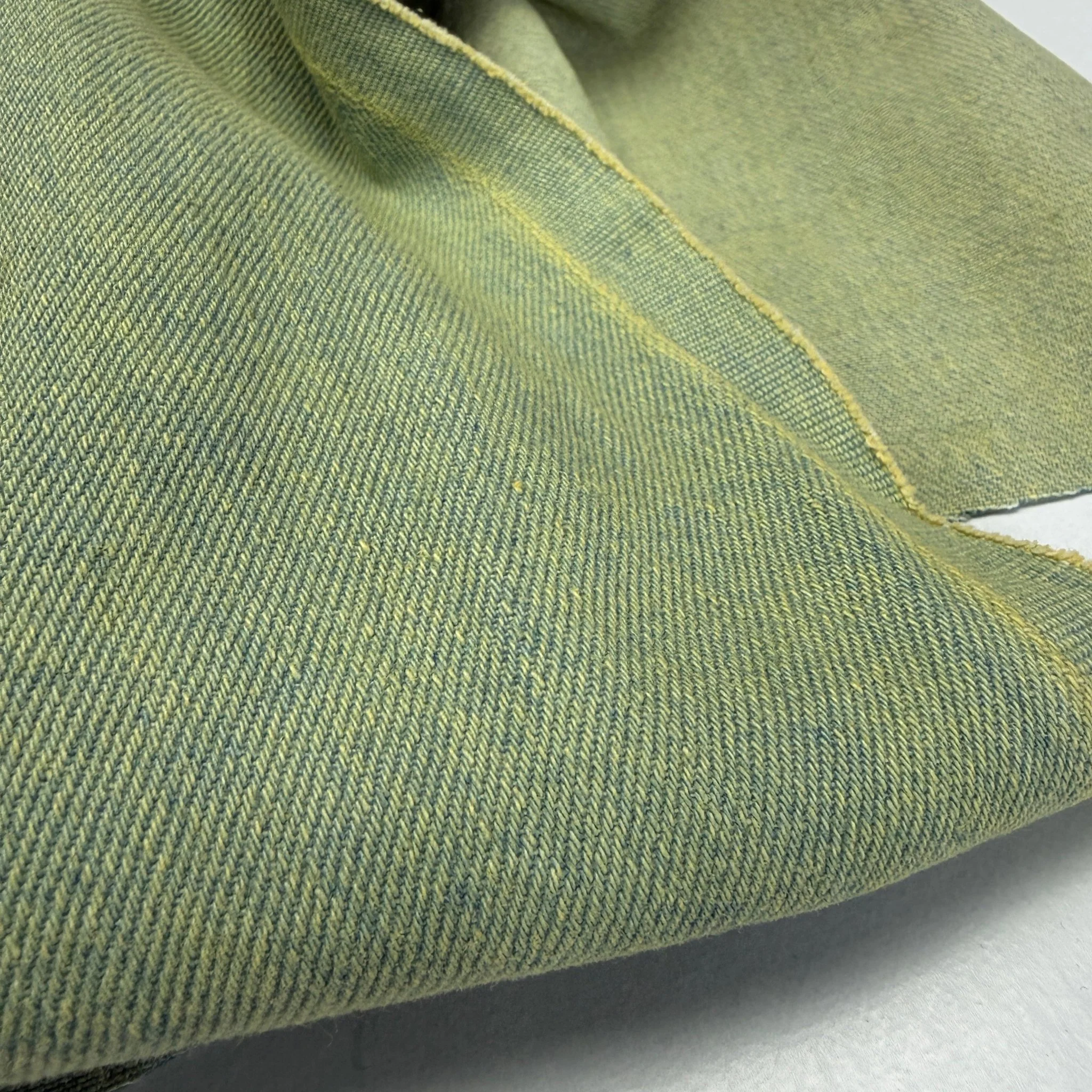 Washed 10 oz. Denim - Light Sage Moss