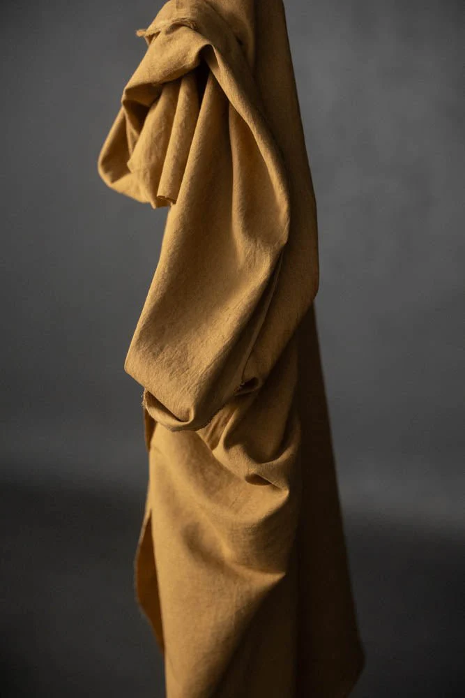 Washed Copper Organic Cotton Linen - European Import - Merchant & Mills - Image 2