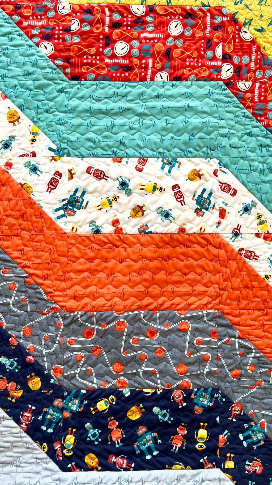 Wavelengths Gray - High Gear - MK Surface - Cloud 9 Fabrics - Poplin - Image 14