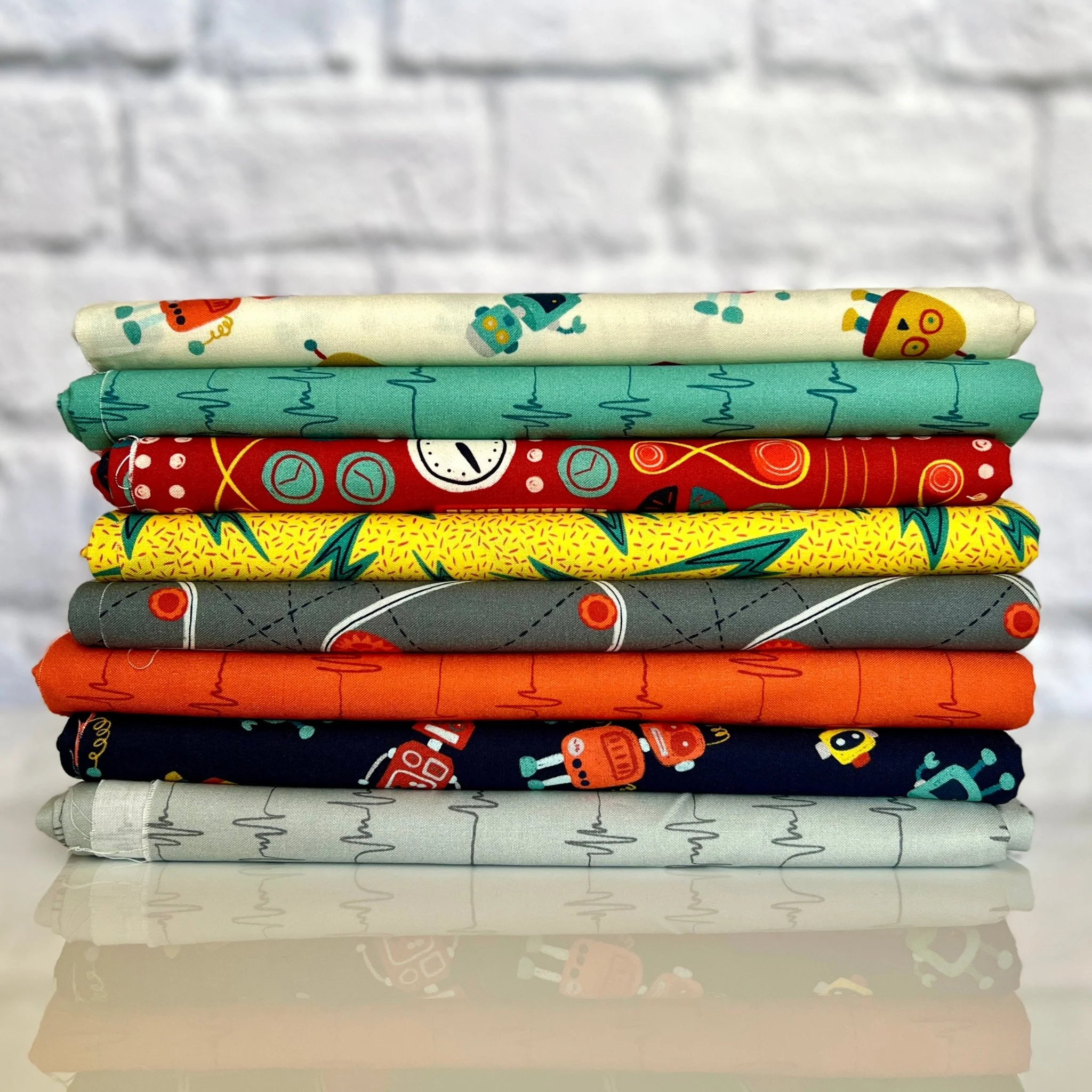 Wavelengths Turquoise - High Gear - MK Surface - Cloud 9 Fabrics - Poplin - Image 7