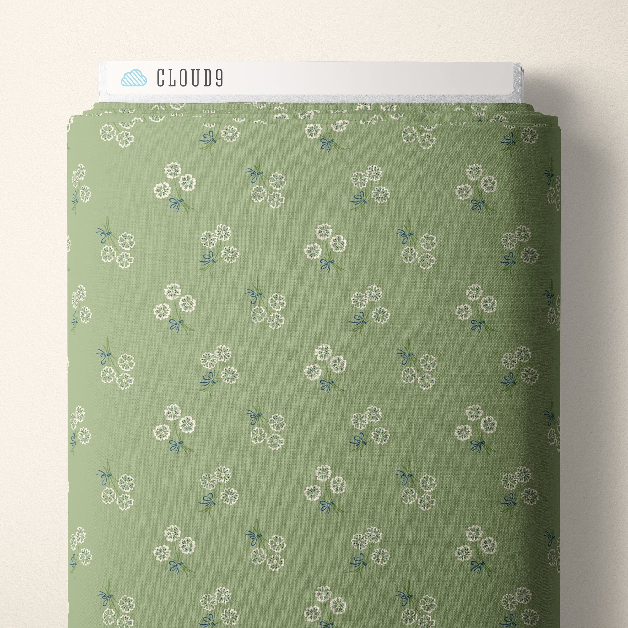 Whimsy Keepsake - Green - Summer Garden - House Of Haricot - Cloud 9 Fabrics - Poplin