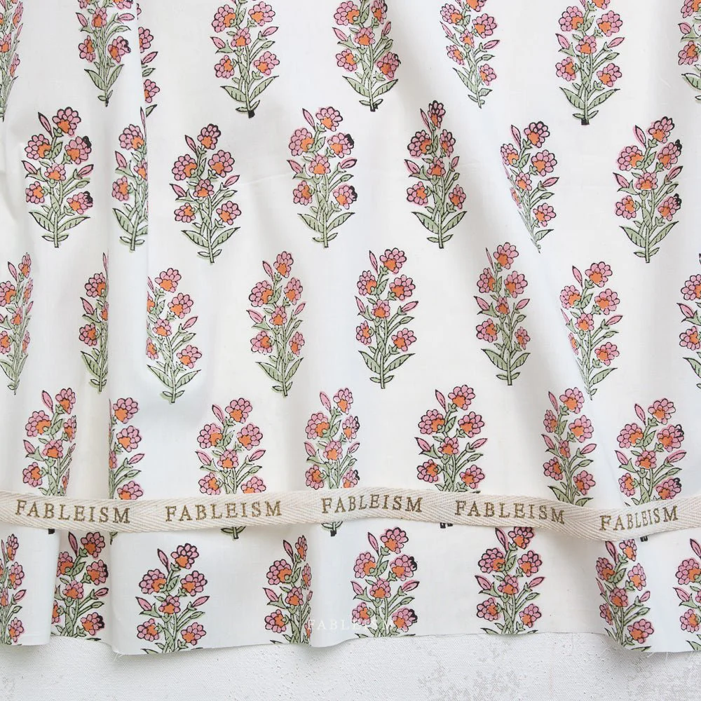 Wild Floral - Blushing - Indian Block Prints Cottage - Fableism Supply Co. - Image 3